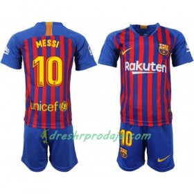Nogometni Dresovi FC Barcelona Messi 10 Dječji Domaći 2018/2019 Kratkih Rukava